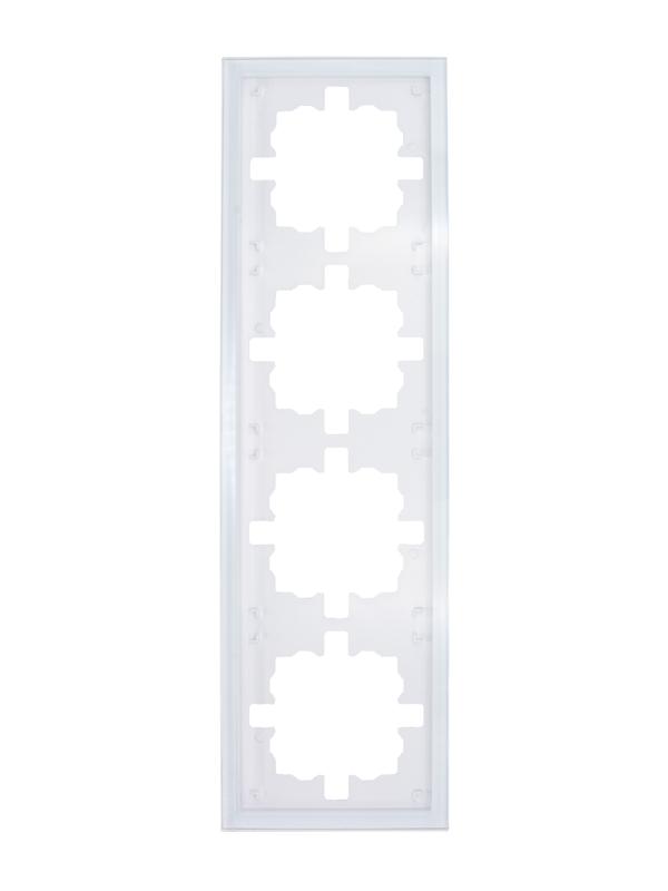 Рамка 4-м ZIMA универс. акрил. бел. LEZARD 704-5480-149