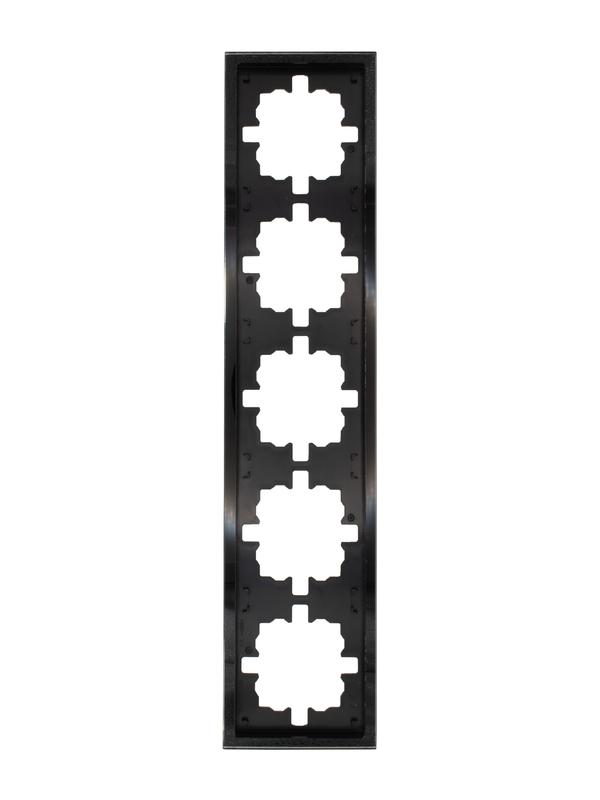 Рамка 5-м ZIMA универс. акрил. черн. LEZARD 704-5880-150