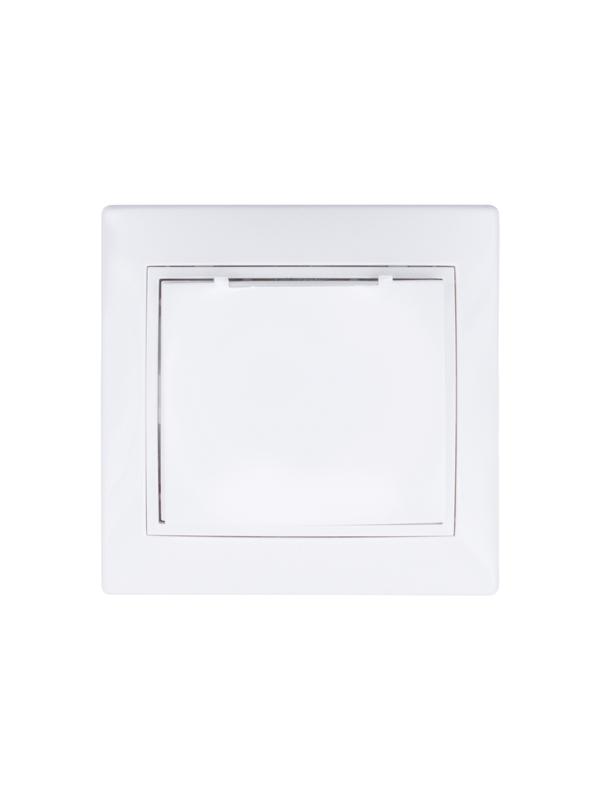 Розетка 1-м СП MIRA 16А IP44 с заземл. с крышкой ПБТ бел. LEZARD 701-0202-123BIPCH