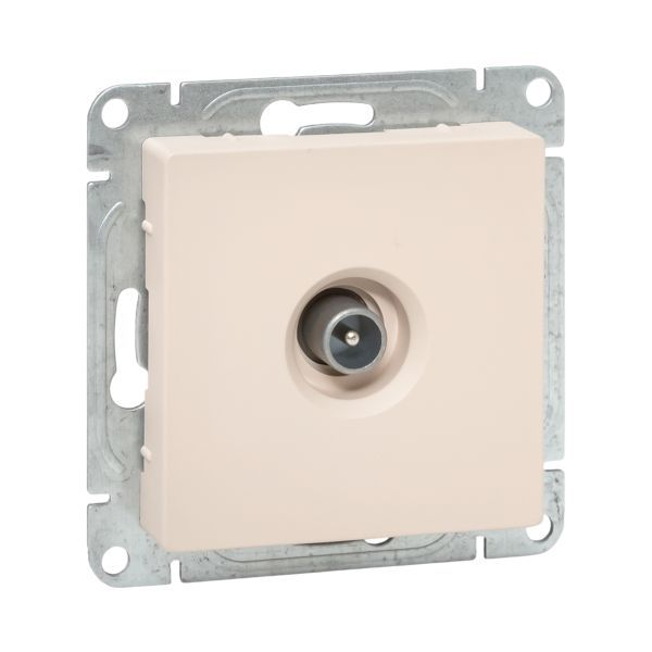 Розетка телевизионная оконечная TV СП Эпика крем. EKF UP1-SOI-TV-3