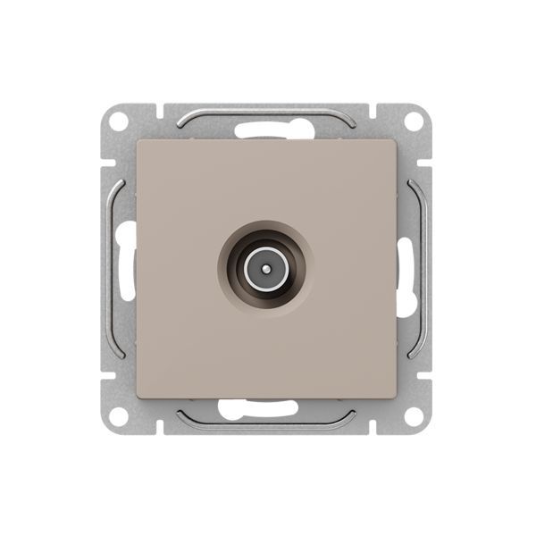 Розетка телевизионная проходная TV СП Эпика механизм крем. EKF UP1-SOI-TV-2