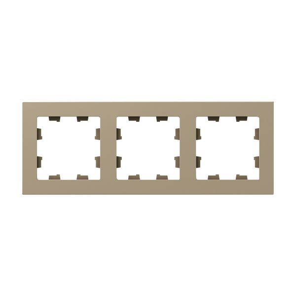 Рамка 3-м Эпика пластик шампань EKF UP1-FPC-03