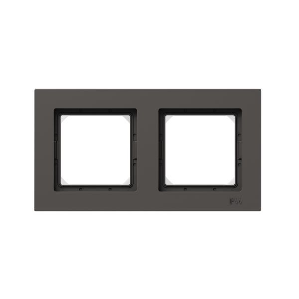 Рамка 2-м Эпика IP44 пластик мокко EKF UP1-FPM-02-44