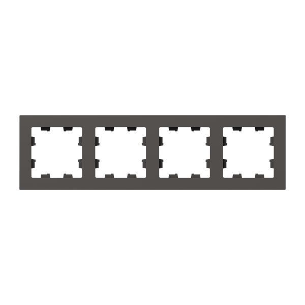 Рамка 4-м Эпика пластик мокко EKF UP1-FPM-04