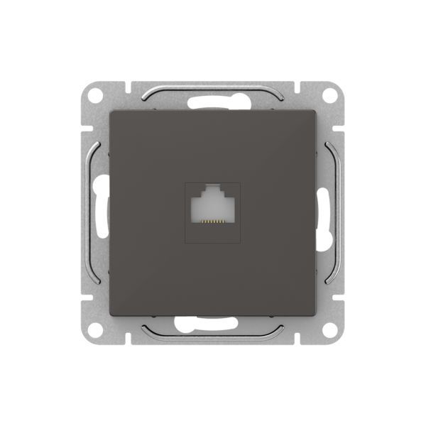 Розетка компьютерная СП Эпика RJ45 кат.5 механизм мокко EKF UP1-SOM-RJ45-5