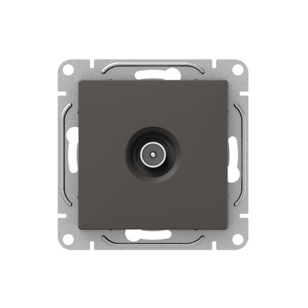 Розетка телевизионная проходная TV СП Эпика механизм мокко EKF UP1-SOM-TV-2