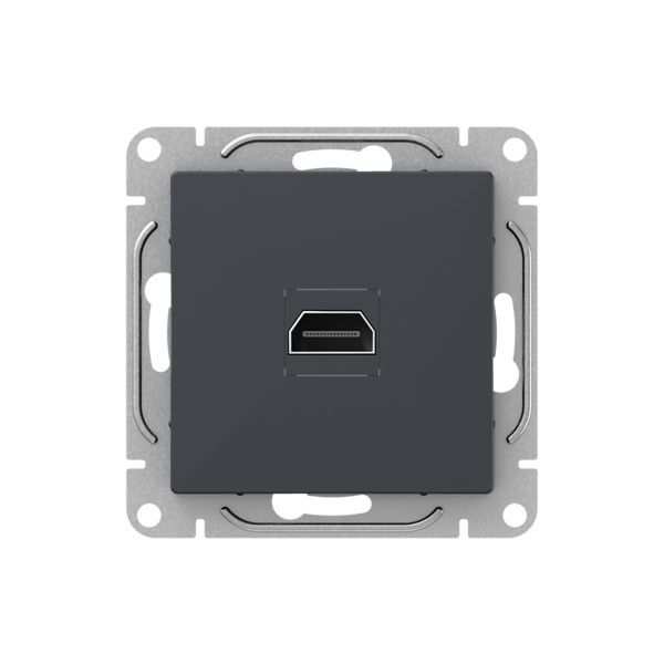 Розетка СП Эпика HDMI механизм графит EKF UP1-SOG-HDMI