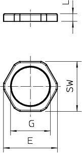 Контргайка 116 PG16 OBO 2043165