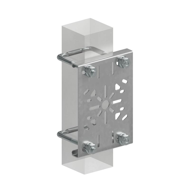 Комплект крепления перфорир. монтажн. пластины к опорам ограждения 60х60мм КМ LO67766