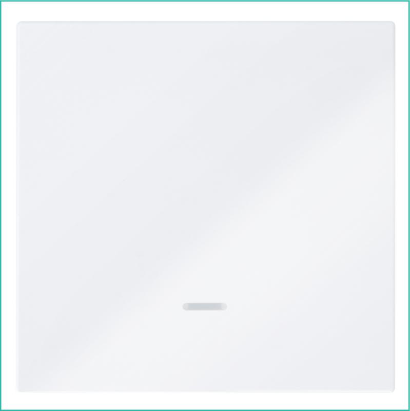 Выключатель 1-кл. СП FD 10А IP20 с подсветкой с накладкой механизм бел. глянцевый Jasmart FD3011NW