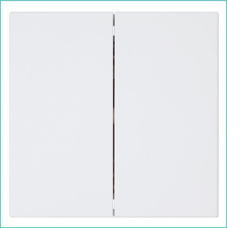 Выключатель 2-кл. СП FD 10А IP20 с накладкой механизм бел. матов. soft touch Jasmart FD3023PWM