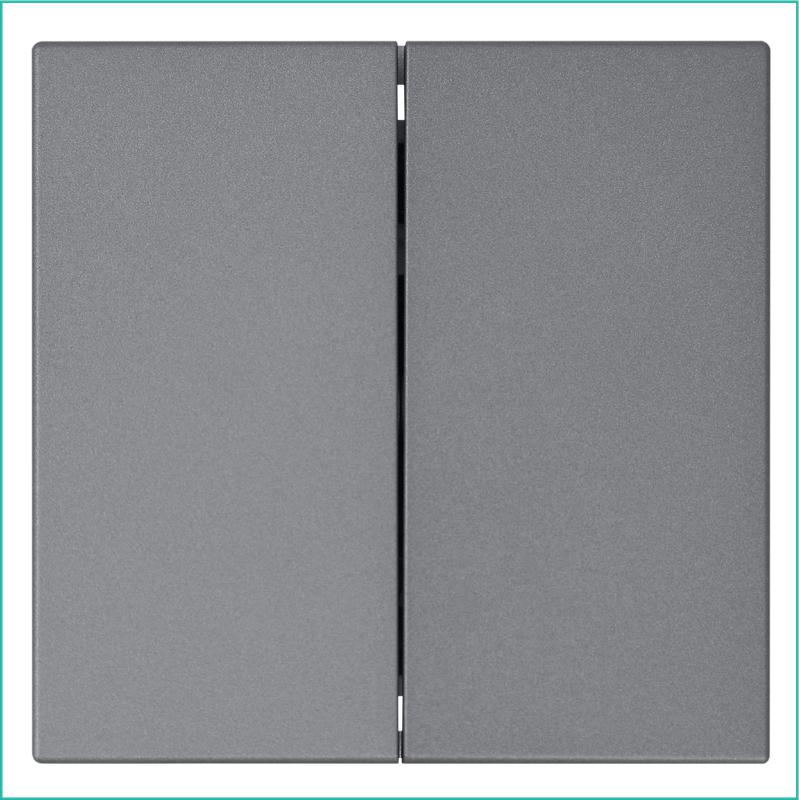 Выключатель 2-кл. СП FD 10А IP20 с накладкой механизм никель Jasmart FD3023NI