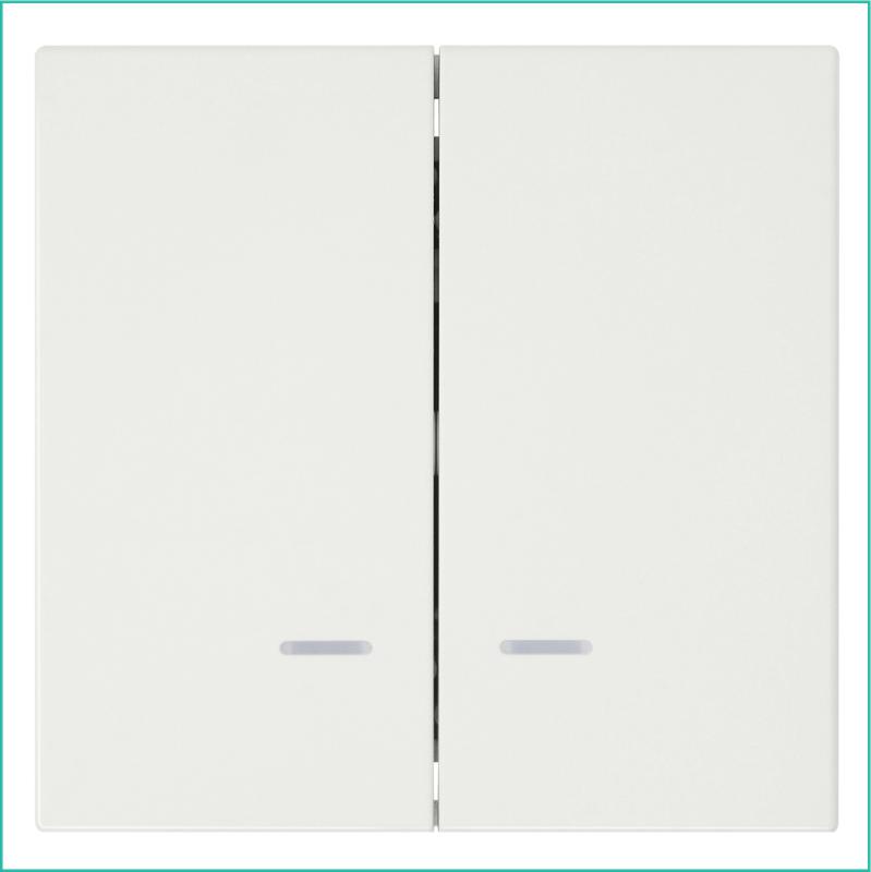 Выключатель 2-кл. СП FD 10А IP20 с подсветкой с накладкой механизм сахара Jasmart FD3023NSH