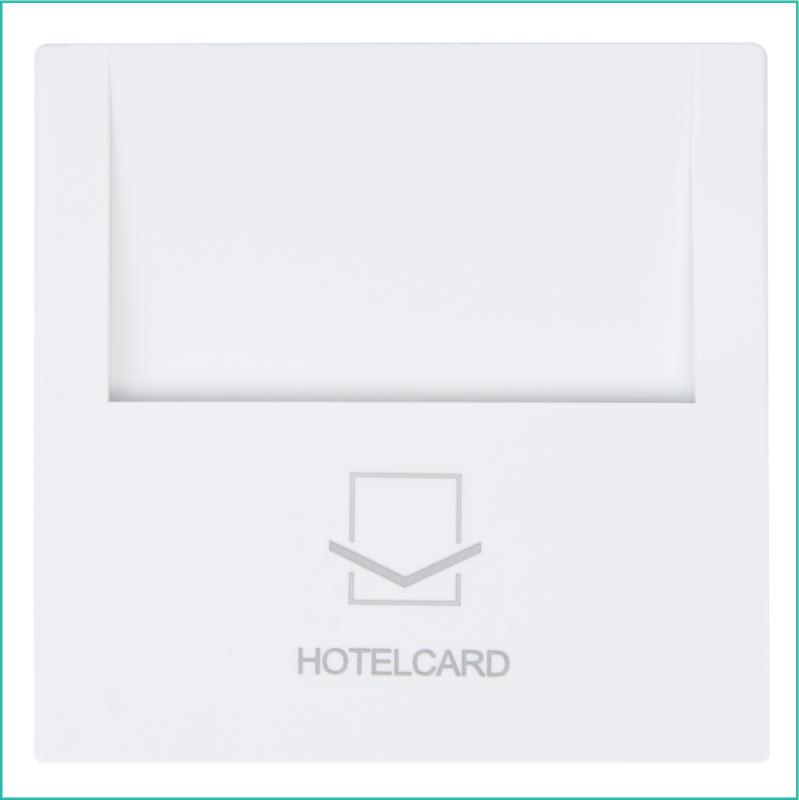 Выключатель карточный СП FD 10А IP20 250В отельный с накладкой механизм бел. матов. soft touch Jasmart FD6209PWM