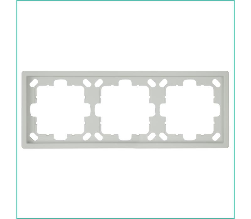 Рамка 3-м СП FD тауп матов. soft touch Jasmart FD1003PTM