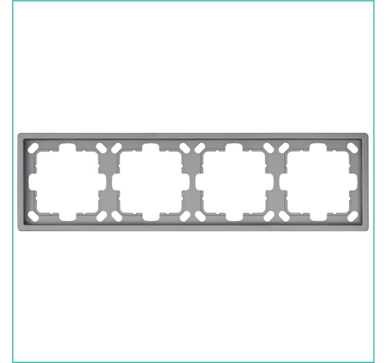 Рамка 4-м СП FD никель Jasmart FD1004NI