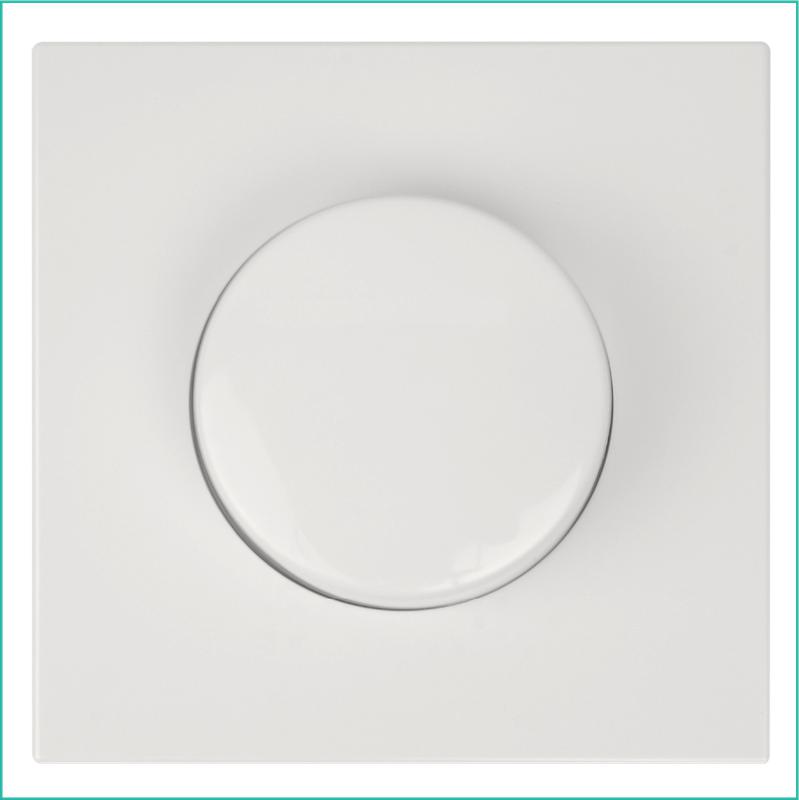 Светорегулятор поворотно-нажимной (диммер) СП FD LED 30-400Вт 1gang 2way с накладкой механизм сахара Jasmart FD4012SH