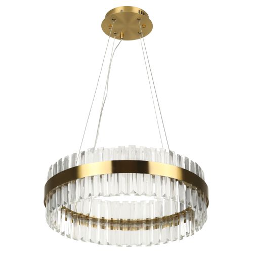 Люстра светодиодная Gwinnett 6193-201 подвесная 3000-6300К 112Вт с пультом Rivoli Б0069938