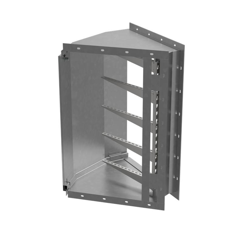 Короб кабельный блочный угловой горизонт. с наружн. углом поворота на 45град. 650х950 L717 сталь 1.5мм ККБ-УГН-0.95/0.6 HD КМ-Профиль LO63919