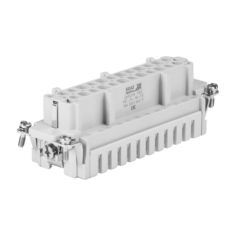 Розетка OptiLink HDC-HE-24-16-FS-(0.14-2.5) 500В КЭАЗ 352267