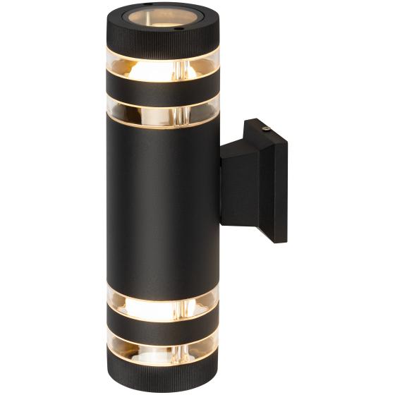 Светильник "Адрия" GBW-102-BL-0300 max 30Вт 2хE27 IP54 230В 300х150х90 уличный настен. вверх/вниз черн. Эра Б0069596