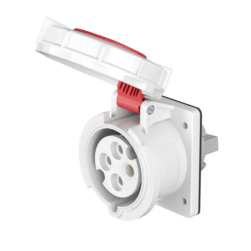 Розетка панельная PSS 32А 4п 3P+E 400В 3h IP67 DKC PSS346-032-40