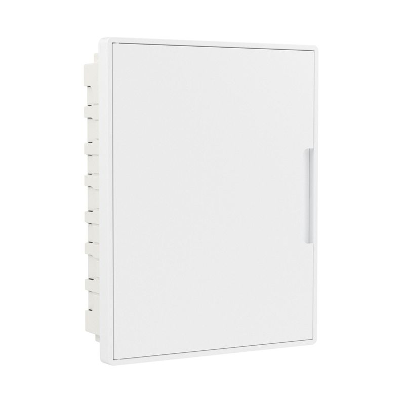 Щиток встраиваемый FRAME 24мод. слаботочный с бел. дверцей с монтажн. платой в комплекте с 1 розеткой Viva (арт. 45005) и 1 коробкой PDD (арт. 10033) бел. DKC F24B4WW