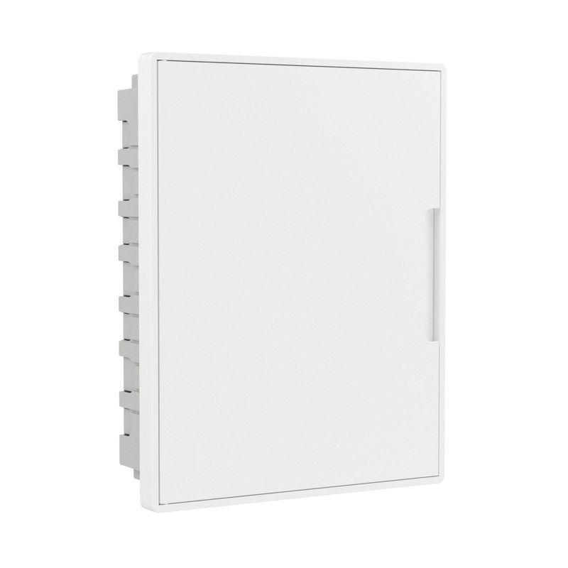 Щиток встраиваемый FRAME 24мод. для полых стен слаботочный с бел. дверцей с монтажн. платой в комплекте с 1 розеткой Viva (арт. 45005) и 1 коробкой PDD (арт. 10033) бел. DKC F24B5WW