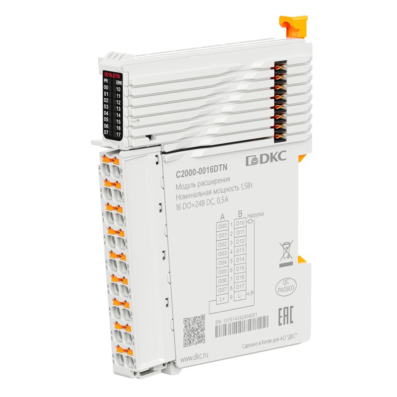 Модуль расширения C2000 16 DO - 24В DC (NPN) DKC C2000-0016DTN