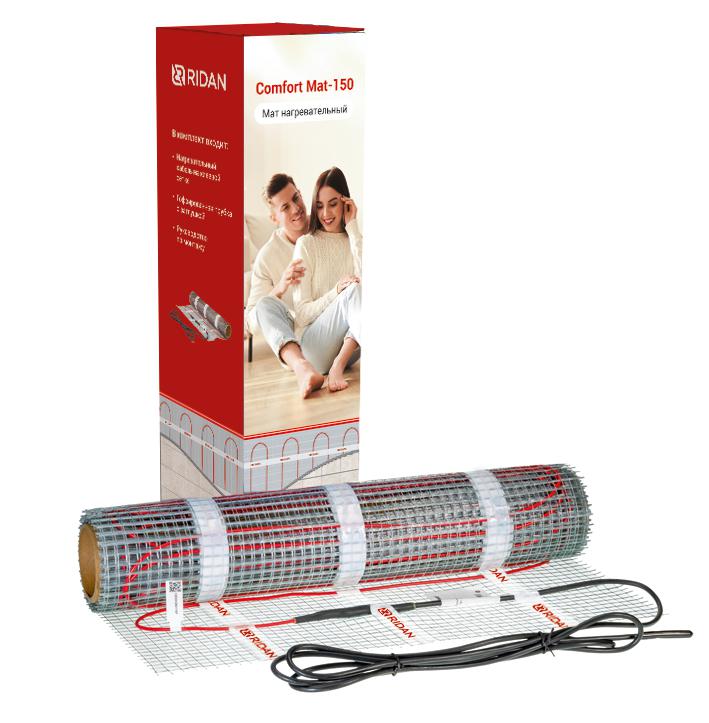 Комплект "Теплый пол" (мат) Ridan Comfort Mat-150 1200Вт/8кв.м 230В Ридан 21RT0411R