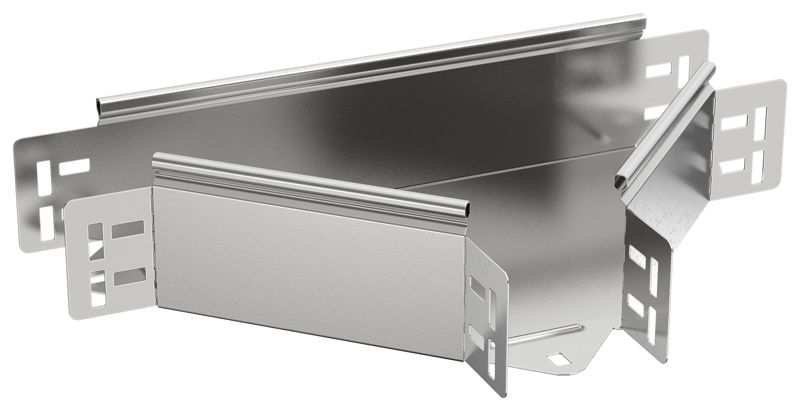 Ответвитель для лотка Т-образ. 80х80 0.8мм ESCA 5 IEK ES5-RT-080-080-08