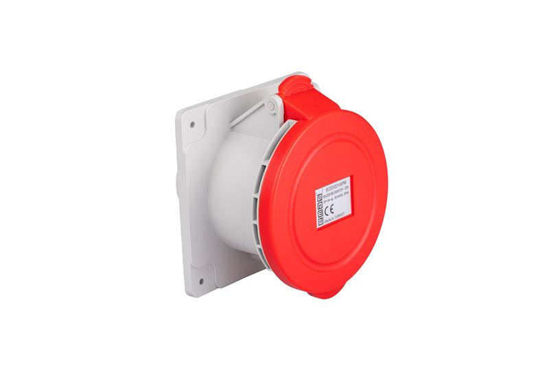 Корпус с гнездом монтаж на перегородке 5х32А (3P+N+E) стандарт CEE NORM винтовое подкл. (200/346-240/415В AC) IP44 EMAS ECE532V6PM
