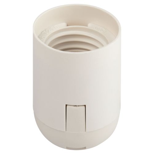 Патрон E27 подвесной без наклейки пластик бел. (уп.50шт) Эра Б0069201