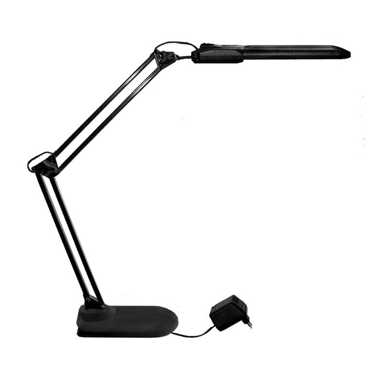 Светильник Дельта 1 + настол. на подставке с дросселем 11Вт с лампой КЛЛ G23 черн. Трансвит 227