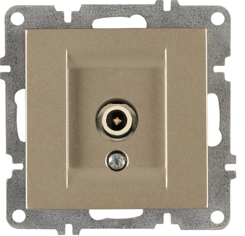 Розетка TV конц. с экраном механизм LAVIN/KAREN титан ARVIA 50 05 2000 273