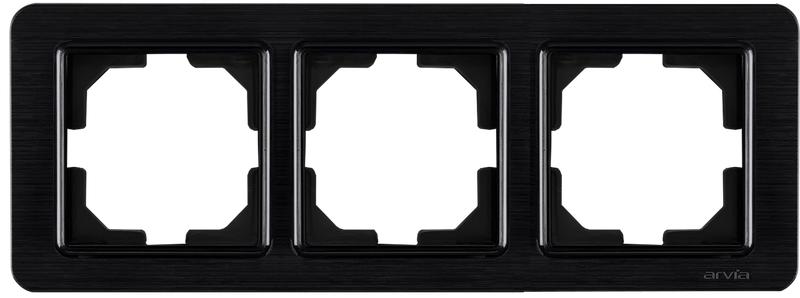 Рамка 3-м LAVIN черн. ARVIA 21 25 4000 023