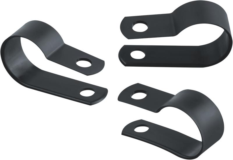 Скоба нейлоновая под винт 6мм OCC-06-100-BL черн. (уп.100шт) ОНЛАЙТ 90902