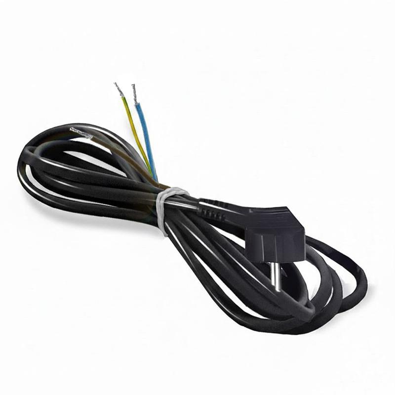 Шнур сетевой с вилкой 2м с заземл. 10А ПВС 3х1 черн. DOMTOK 2780