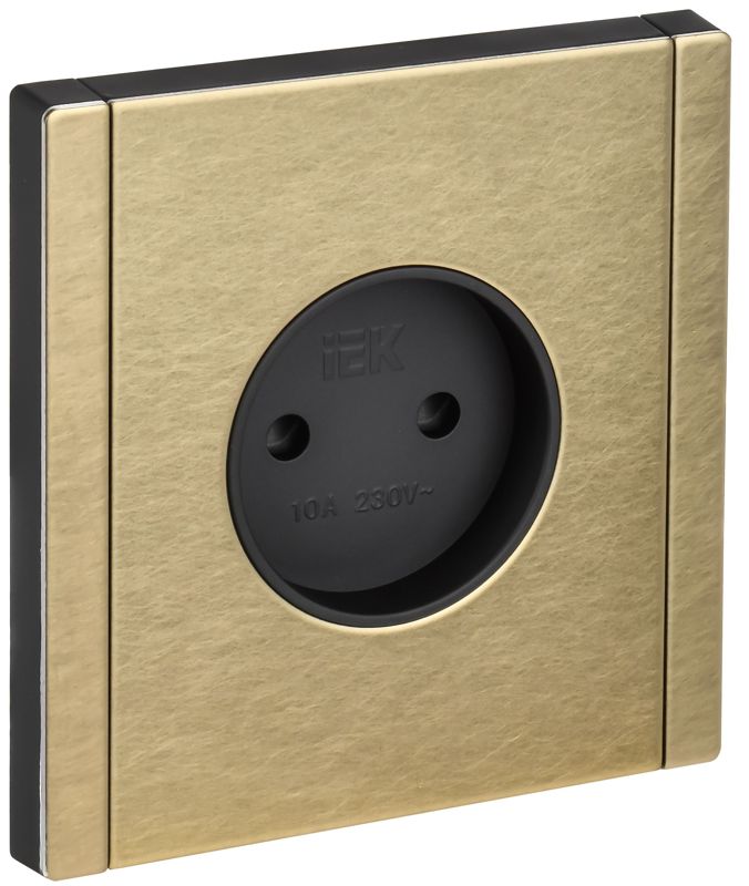 Розетка TV FORTE&PIANO проходная FP729M никель металл IEK FP-R13-10-M-K37