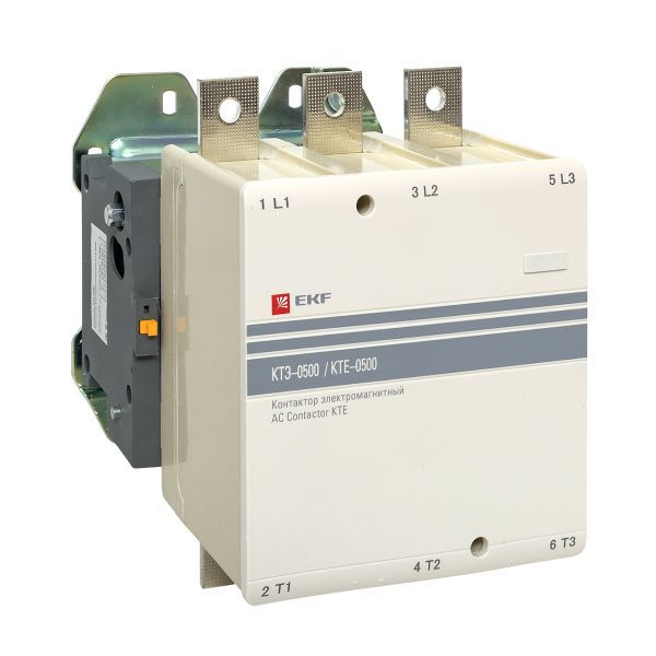 Контактор КТЭ 500А кат. 380В AC 1НО EKF ctr-b-500-380