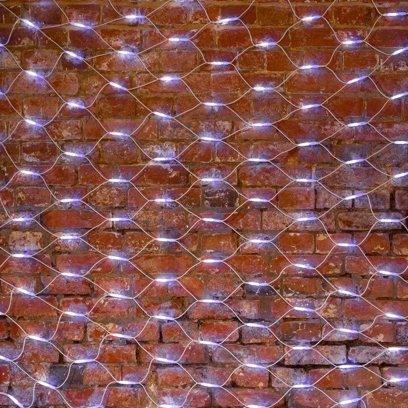 Гирлянда светодиодная "Сеть" 2х3м 432LED бел. 40Вт 220-240В IP67 провод каучук бел. Neon-Night 217-145