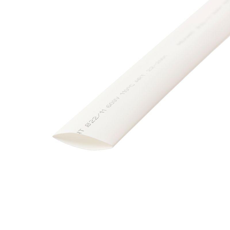 Трубка термоусадочная ТУТ нг 22.0/11.0 бел. 1м REXANT 22-2001