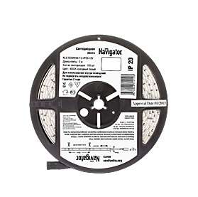 Лента светодиодная 71 412 NLS-5050W30-7.2 IP20 12B R5 7.2Вт/м (уп.5м) Navigator 18197