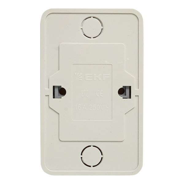 Розетка 2-м ОП Рим 10А IP20 без заземл. бел. EKF ENR10-102-10