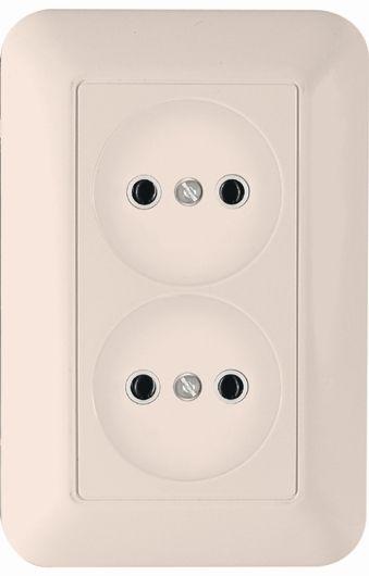 Розетка 1-м СП Прима 10А IP20 без заземл. сл. кость SchE RS10-407-S