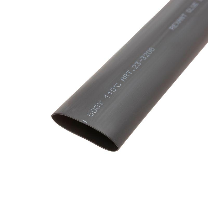 Трубка термоусадочная двустенная клеевая 32/8 (4:1) черн. 1м Rexant 23-3206