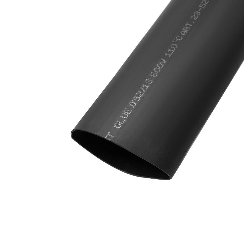 Трубка термоусадочная двустенная клеевая 52/13 (4:1) черн. 1м Rexant 23-5206