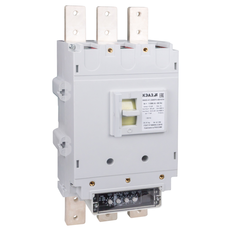 Выключатель автоматический 3п 1000А 135кА ВА53-41-340016 УХЛ3 690В AC КЭАЗ 240000