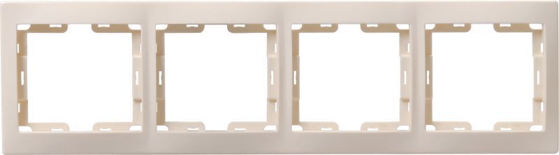 Рамка 4-м КВАРТА РГ-4-ККм горизонт. крем. GENERICA EMK40-K33-DM