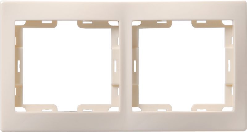 Рамка 2-м КВАРТА РГ-4-ККм горизонт. крем. GENERICA EMK20-K33-DM